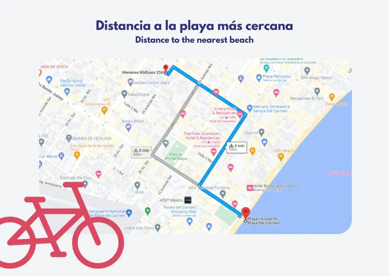 Hostpal Menesse Midtown Appartamento Playa del Carmen Messico